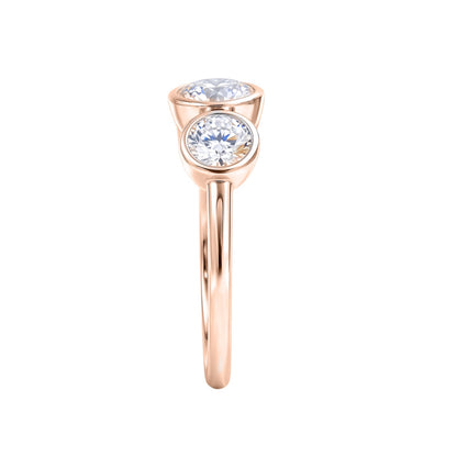 2.5 ct. T.W. Lab-Grown Diamond Round Three-Stone Engagement Ring in 14K White Gold or 14K Yellow Gold
