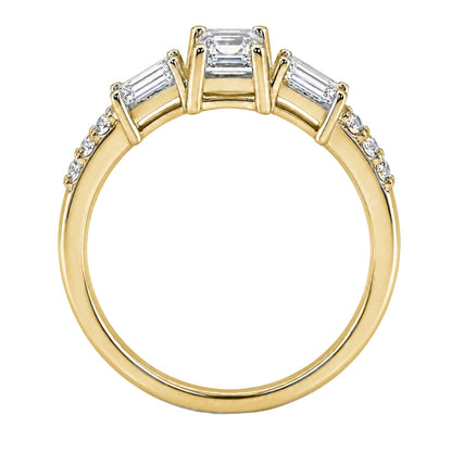 1 ct. T.W. Lab-Grown Diamond Round Engagement Ring in 14K White Gold or 14K Yellow Gold