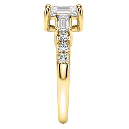 1 ct. T.W. Lab-Grown Diamond Round Engagement Ring in 14K White Gold or 14K Yellow Gold
