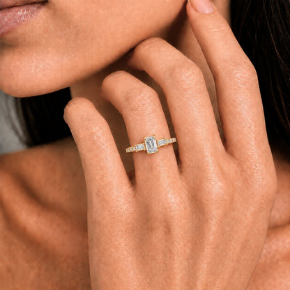 1 ct. T.W. Lab-Grown Diamond Round Engagement Ring in 14K White Gold or 14K Yellow Gold