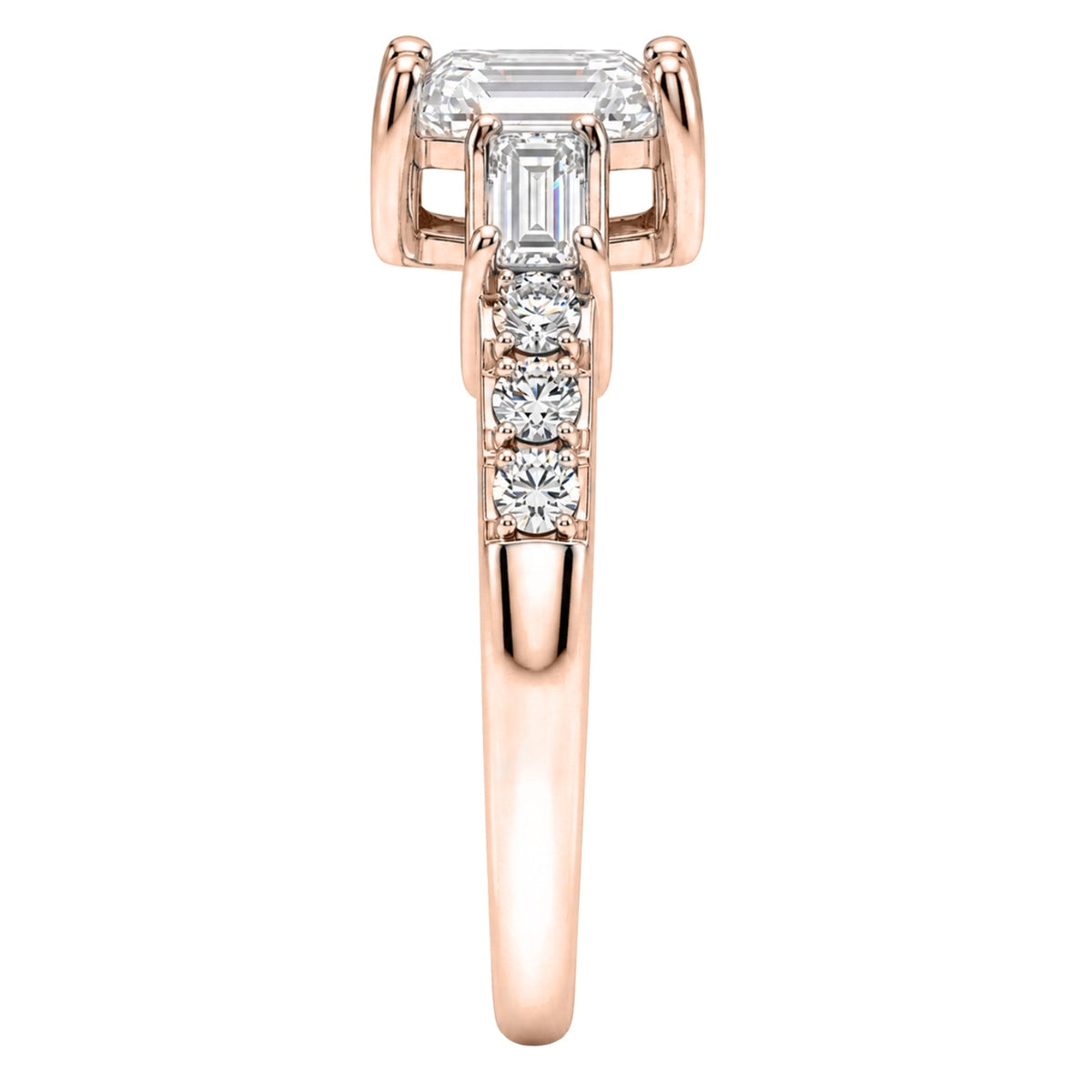 1 ct. T.W. Lab-Grown Diamond Round Engagement Ring in 14K White Gold or 14K Yellow Gold