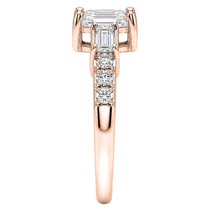 1 ct. T.W. Lab-Grown Diamond Round Engagement Ring in 14K White Gold or 14K Yellow Gold