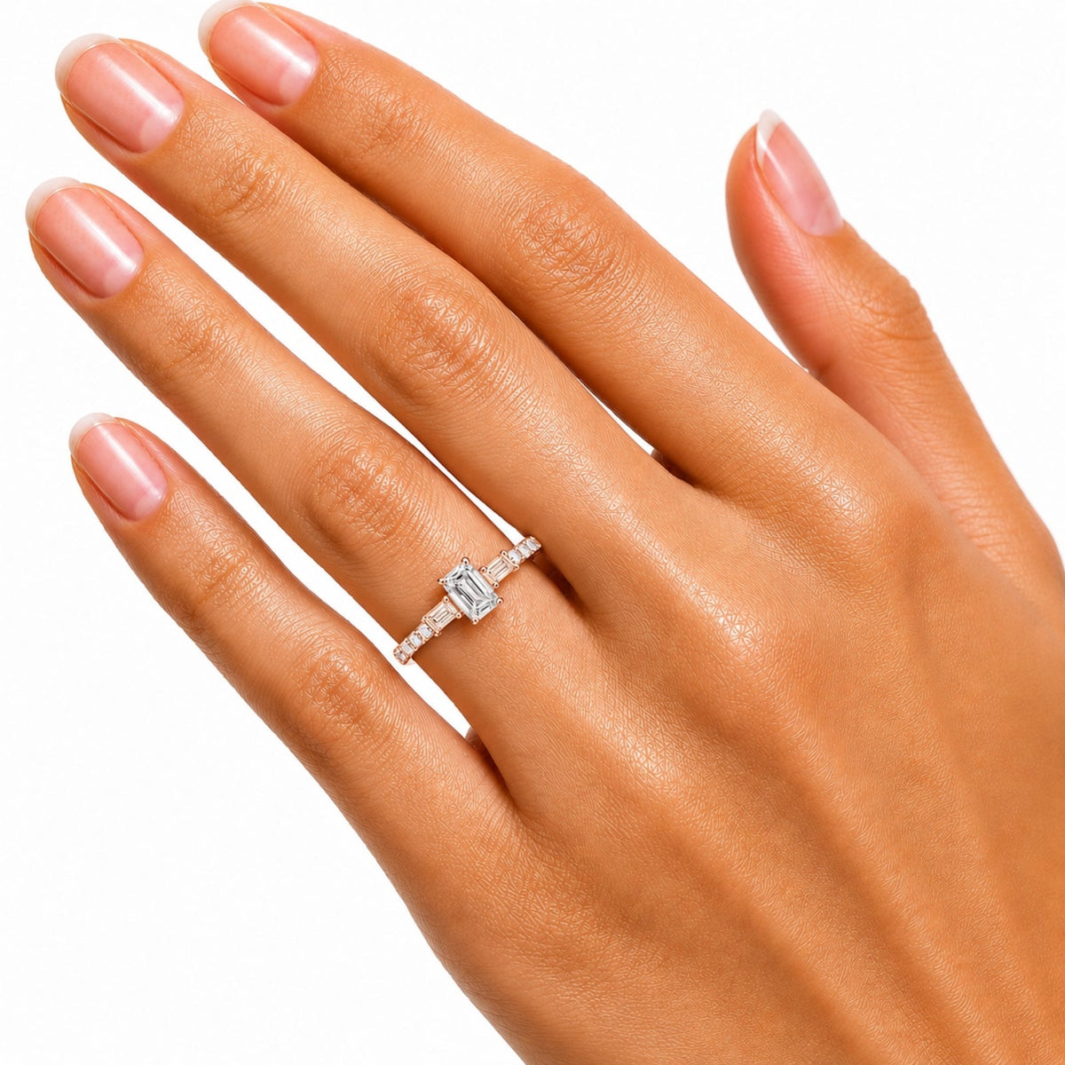 1 ct. T.W. Lab-Grown Diamond Round Engagement Ring in 14K White Gold or 14K Yellow Gold