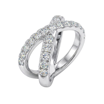 1 ct. T.W. Lab-Grown Diamond Round Engagement Ring in Sterling Silver or 14K Gold over Silver