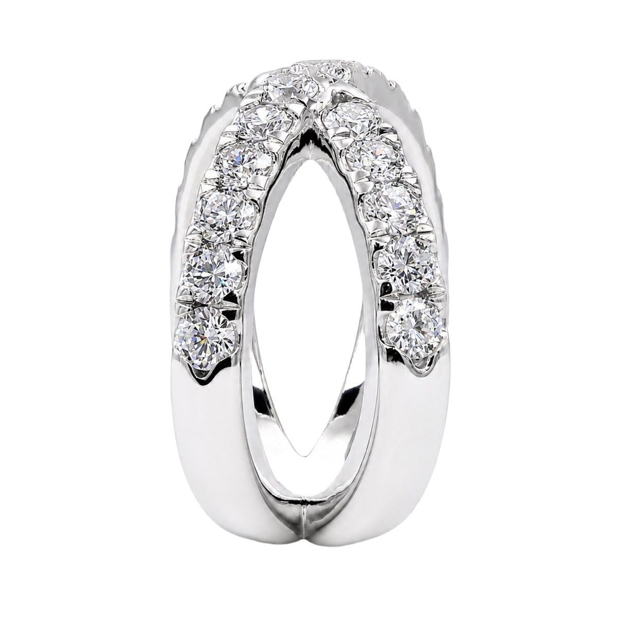 1 ct. T.W. Lab-Grown Diamond Round Engagement Ring in Sterling Silver or 14K Gold over Silver