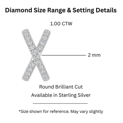 1 ct. T.W. Lab-Grown Diamond Round Engagement Ring in Sterling Silver or 14K Gold over Silver