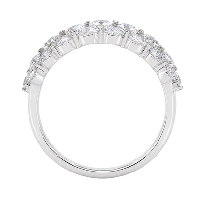 2 ct. T.W. Lab-Grown Diamond Round Engagement Ring in Sterling Silver or 14K Gold over Silver