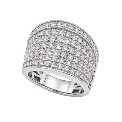 2 ct. T.W. Lab-Grown Diamond Round Statement Engagement Ring in Sterling Silver or 14K Gold over Silver