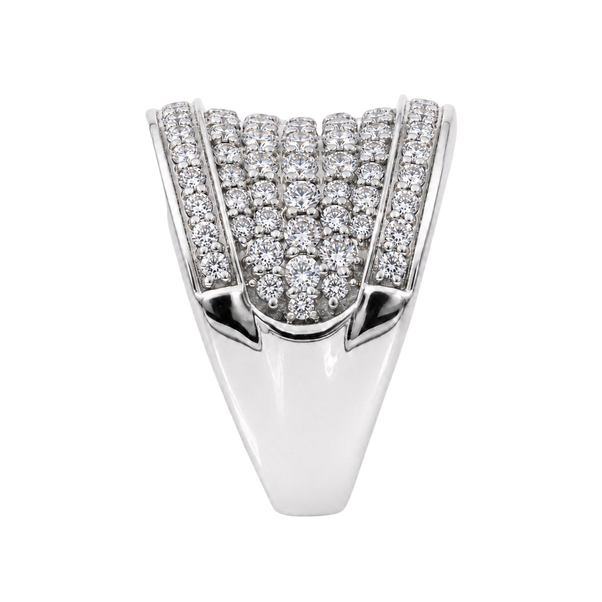 2 ct. T.W. Lab-Grown Diamond Round Statement Engagement Ring in Sterling Silver or 14K Gold over Silver