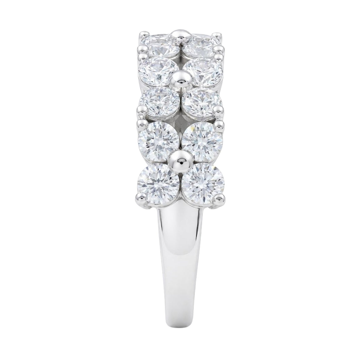 2 ct. T.W. Lab-Grown Diamond Round Engagement Ring in Sterling Silver or 14K Gold over Silver