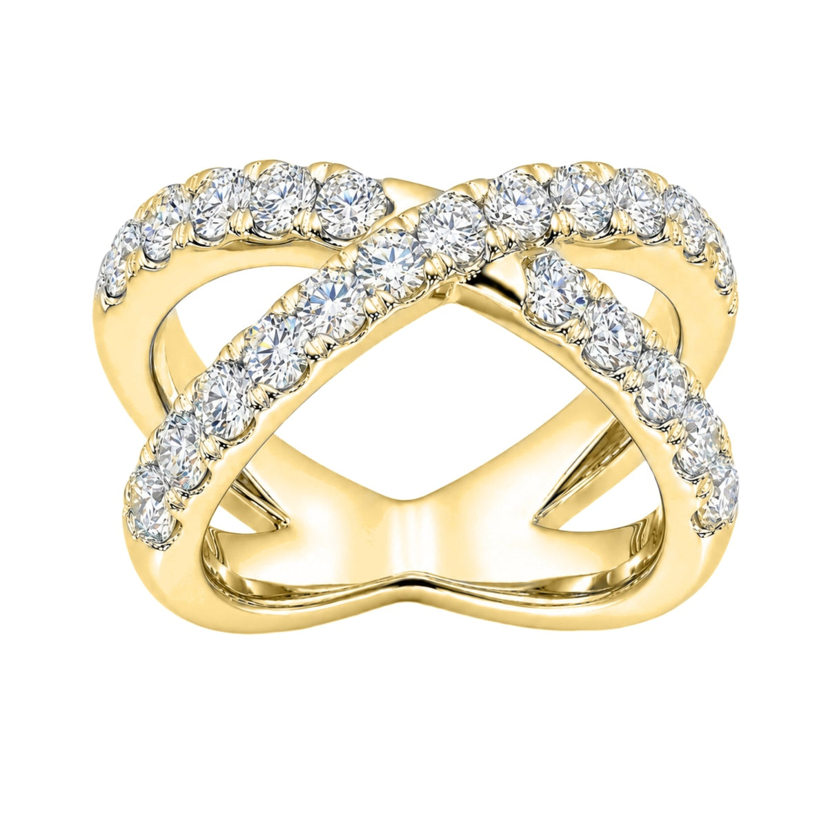 1 ct. T.W. Lab-Grown Diamond Round Engagement Ring in Sterling Silver or 14K Gold over Silver