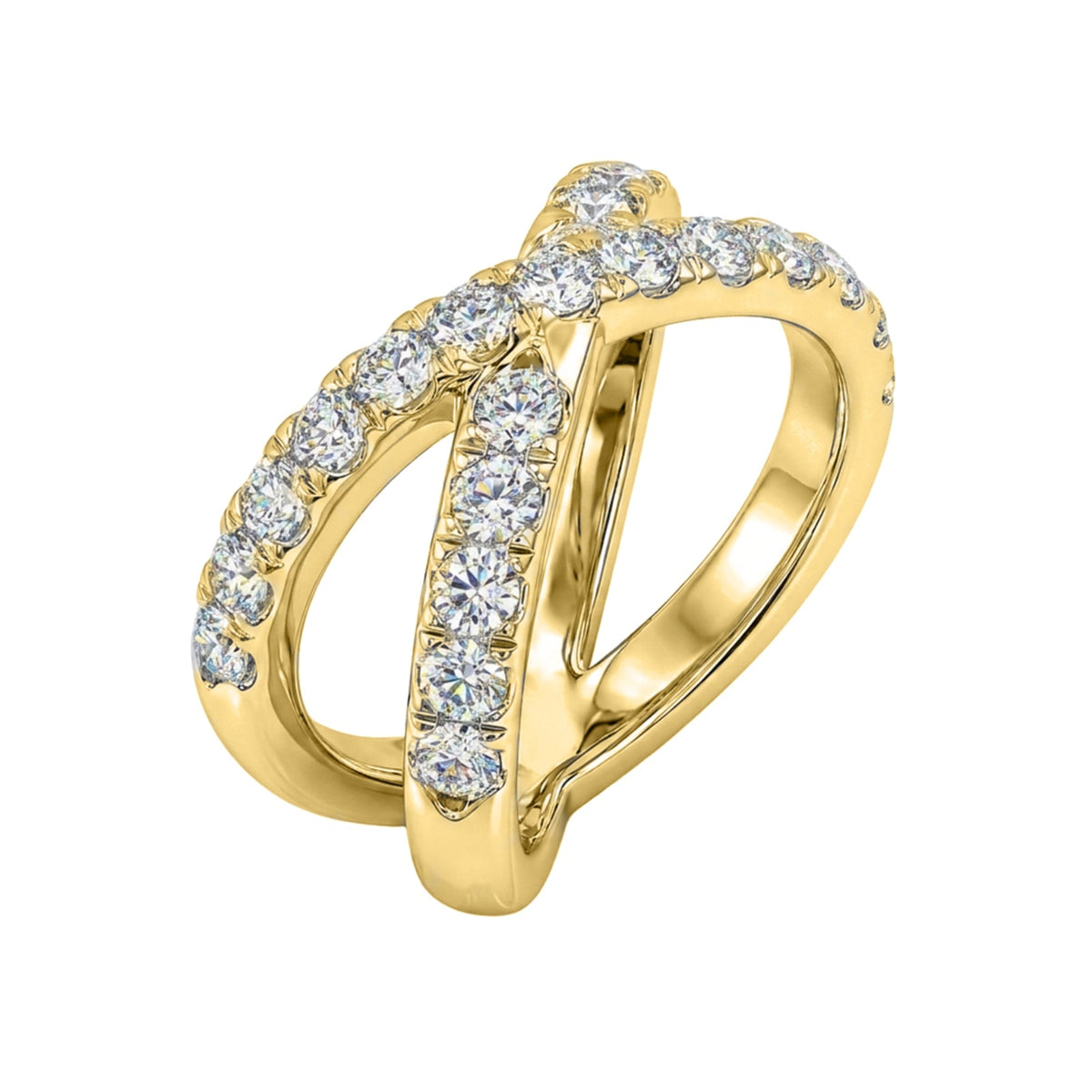 1 ct. T.W. Lab-Grown Diamond Round Engagement Ring in Sterling Silver or 14K Gold over Silver