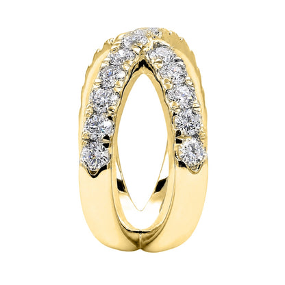 1 ct. T.W. Lab-Grown Diamond Round Engagement Ring in Sterling Silver or 14K Gold over Silver