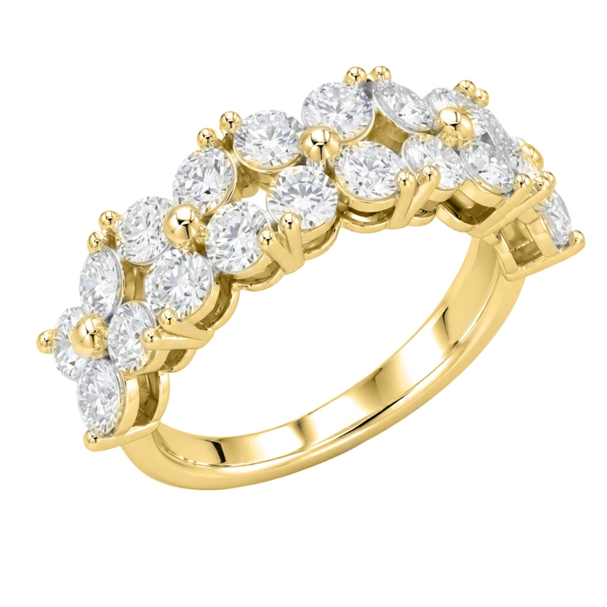 2 ct. T.W. Lab-Grown Diamond Round Engagement Ring in Sterling Silver or 14K Gold over Silver