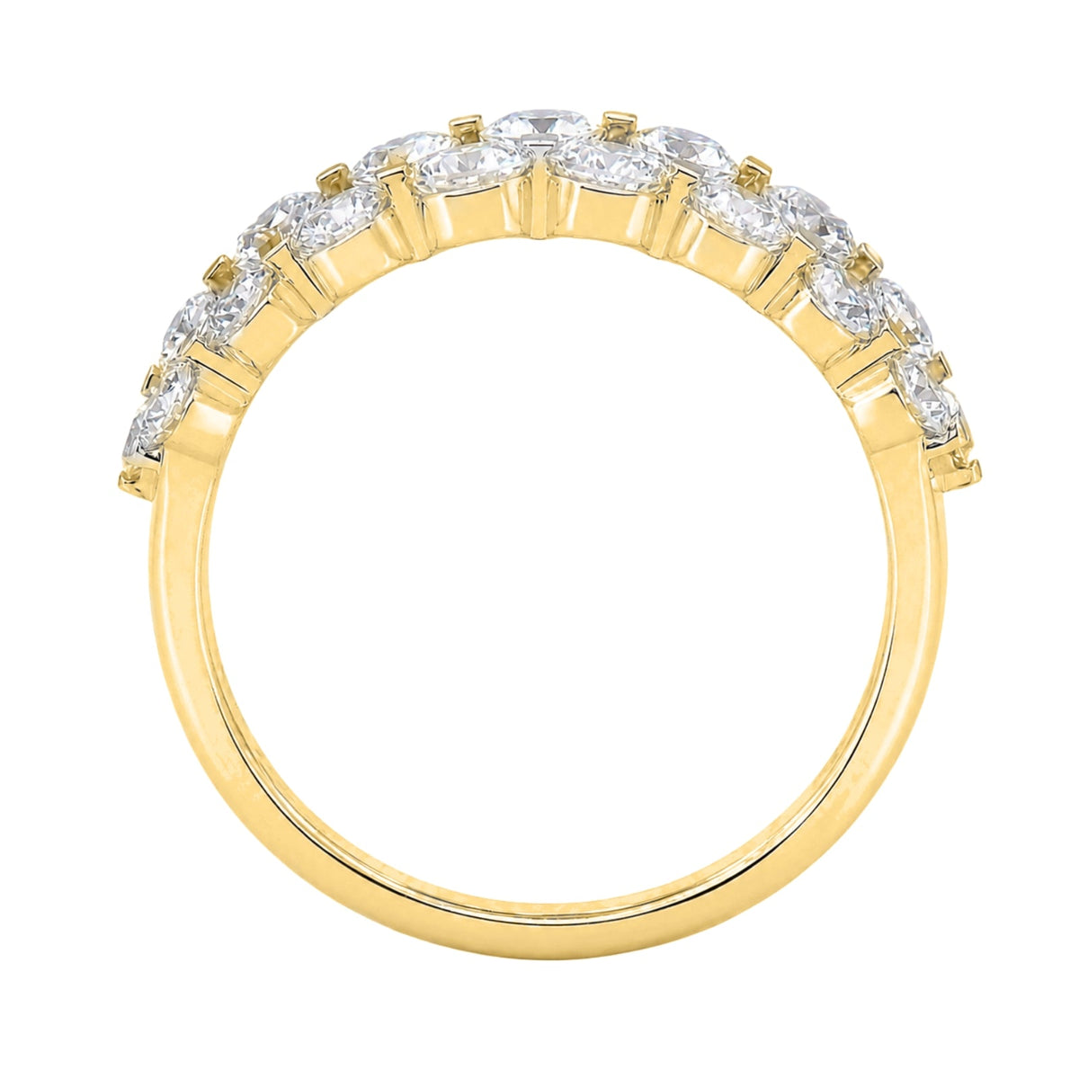 2 ct. T.W. Lab-Grown Diamond Round Engagement Ring in Sterling Silver or 14K Gold over Silver