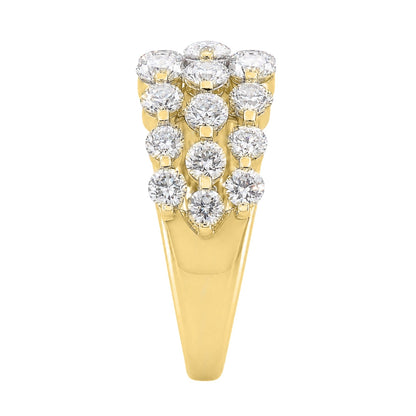 2 ct. T.W. Lab-Grown Diamond Round Engagement Ring in Sterling Silver or 14K Gold over Silver