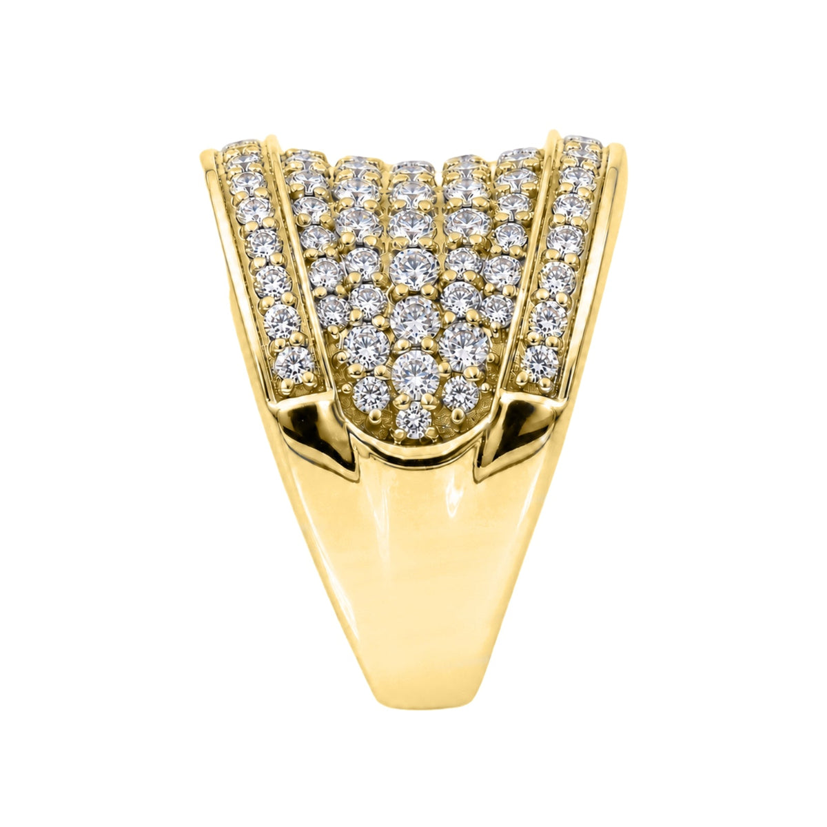 2 ct. T.W. Lab-Grown Diamond Round Statement Engagement Ring in Sterling Silver or 14K Gold over Silver
