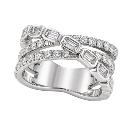 2 ct. T.W. Lab-Grown Diamond Round Statement Engagement Ring in Sterling Silver