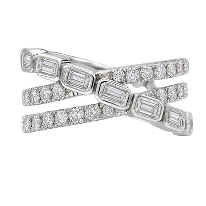 2 ct. T.W. Lab-Grown Diamond Round Statement Engagement Ring in Sterling Silver