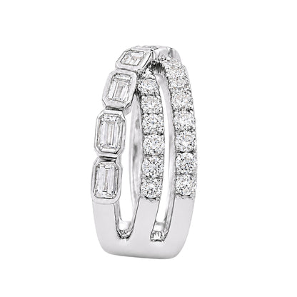 2 ct. T.W. Lab-Grown Diamond Round Statement Engagement Ring in Sterling Silver