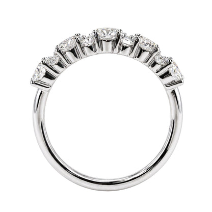 1 ct. T.W. Lab-Grown Diamond Round Band Engagement Ring in Sterling Silver or 14K Gold over Silver
