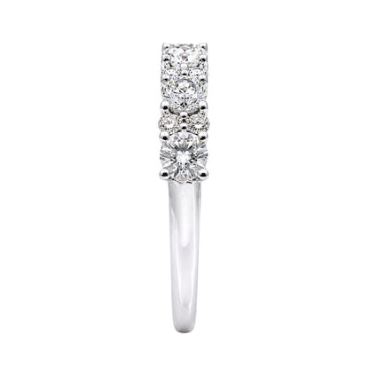 1 ct. T.W. Lab-Grown Diamond Round Band Engagement Ring in Sterling Silver or 14K Gold over Silver