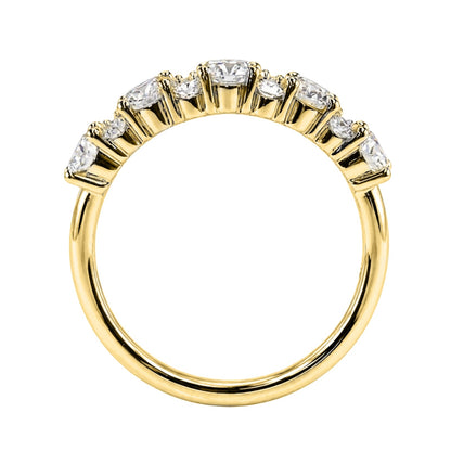 1 ct. T.W. Lab-Grown Diamond Round Band Engagement Ring in Sterling Silver or 14K Gold over Silver