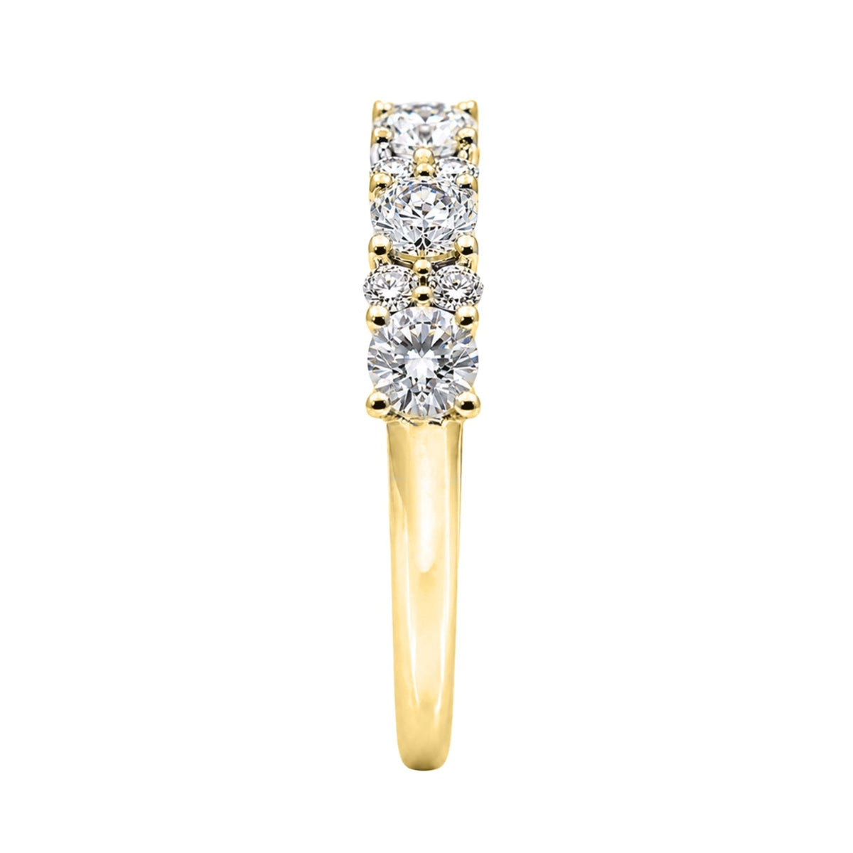 1 ct. T.W. Lab-Grown Diamond Round Band Engagement Ring in Sterling Silver or 14K Gold over Silver