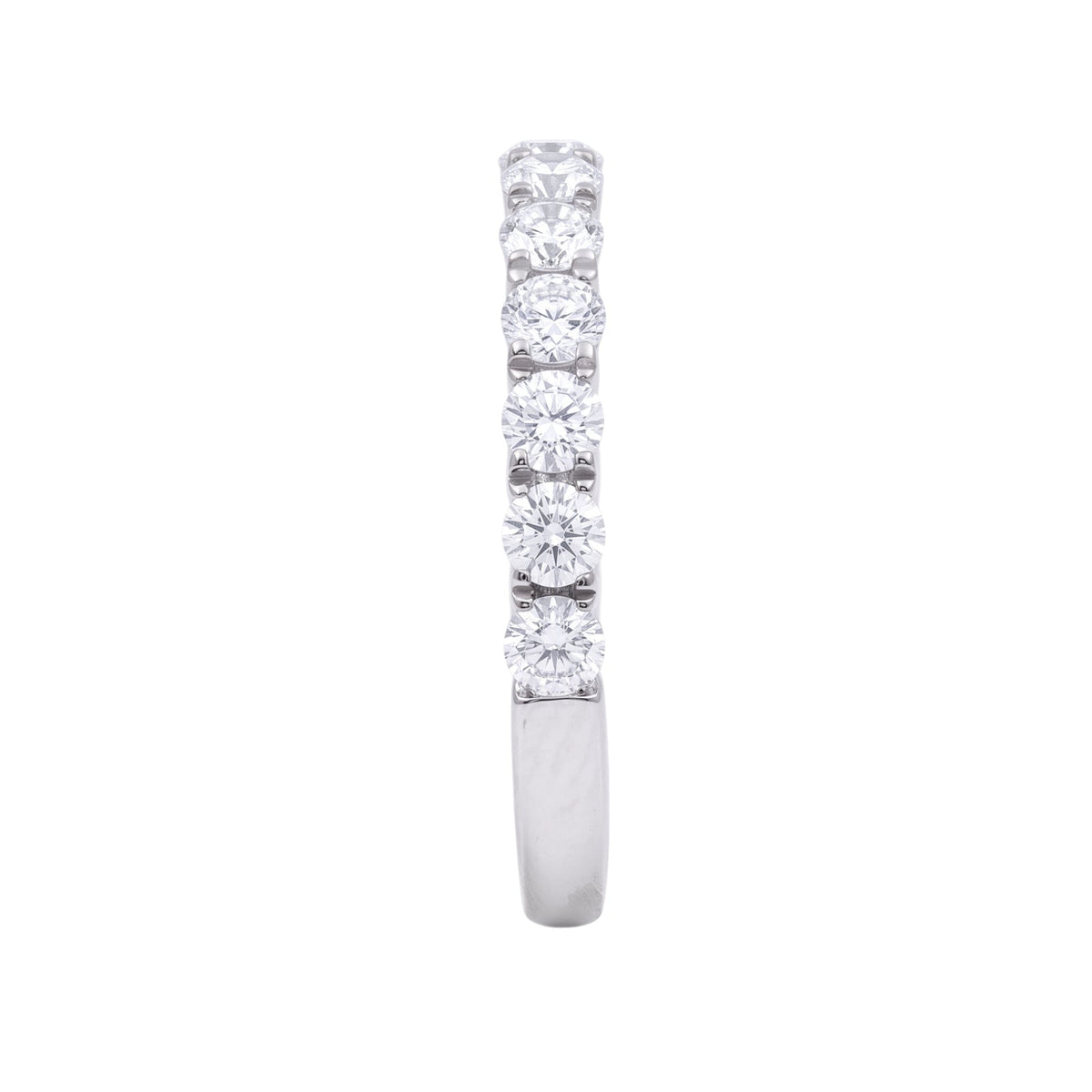 1 ct. T.W. Lab-Grown Diamond Round Band Engagement Ring in Sterling Silver or 14K Gold over Silver