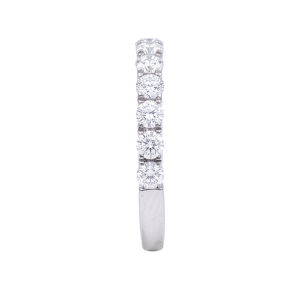 1 ct. T.W. Lab-Grown Diamond Round Band Engagement Ring in Sterling Silver or 14K Gold over Silver