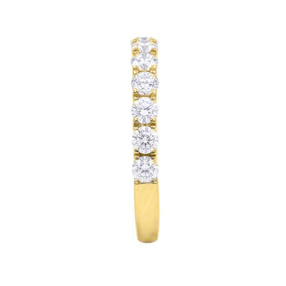1 ct. T.W. Lab-Grown Diamond Round Band Engagement Ring in Sterling Silver or 14K Gold over Silver