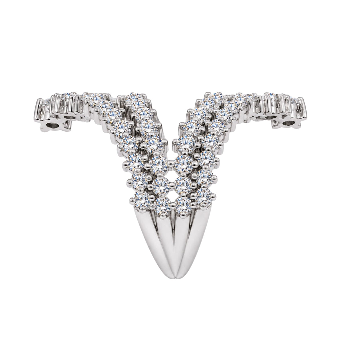 2 ct. T.W. Lab-Grown Diamond Round Statement Engagement Ring in Sterling Silver or 14K Gold over Silver