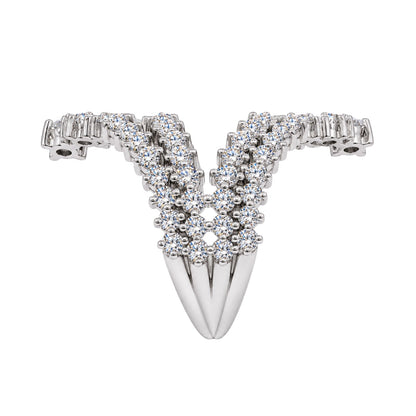 2 ct. T.W. Lab-Grown Diamond Round Statement Engagement Ring in Sterling Silver or 14K Gold over Silver