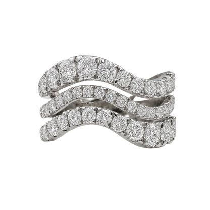 3 ct. T.W. Lab-Grown Diamond Round Statement Engagement Ring in Sterling Silver or 14K Gold over Silver