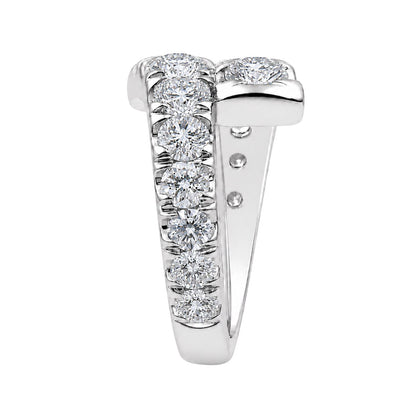 2 ct. T.W. Lab-Grown Diamond Round Statement Ring in Sterling Silver or 14K Gold over Silver