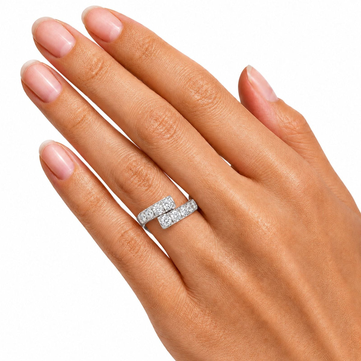 2 ct. T.W. Lab-Grown Diamond Round Statement Ring in Sterling Silver or 14K Gold over Silver