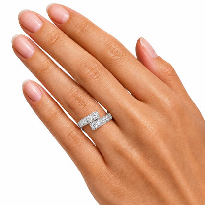 2 ct. T.W. Lab-Grown Diamond Round Statement Ring in Sterling Silver or 14K Gold over Silver