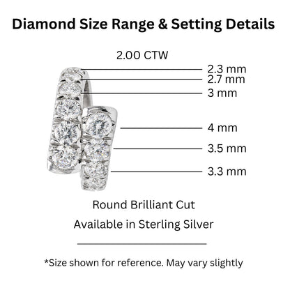 2 ct. T.W. Lab-Grown Diamond Round Statement Ring in Sterling Silver or 14K Gold over Silver