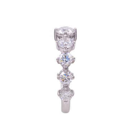 2 ct. T.W. Lab-Grown Diamond Round Band Wedding Ring in Sterling Silver or 14K Gold over Silver