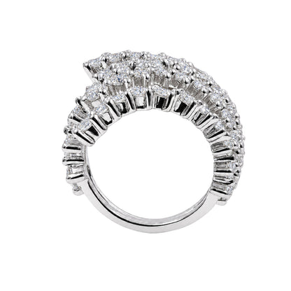 3 ct. T.W. Lab-Grown Diamond Round Statement Engagement Ring in Sterling Silver or 14K Gold over Silver
