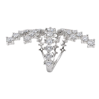 3 ct. T.W. Lab-Grown Diamond Round Statement Engagement Ring in Sterling Silver or 14K Gold over Silver
