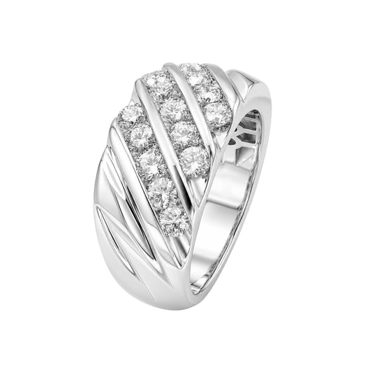 Men's 2 ct. T.W. Lab-Grown Diamond Ring in Sterling Silver or 14K Gold over Silver