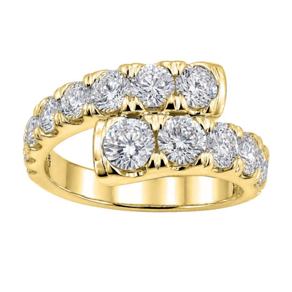 2 ct. T.W. Lab-Grown Diamond Round Statement Ring in Sterling Silver or 14K Gold over Silver