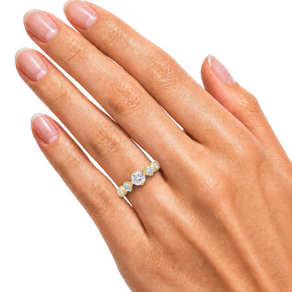 2 ct. T.W. Lab-Grown Diamond Round Band Wedding Ring in Sterling Silver or 14K Gold over Silver