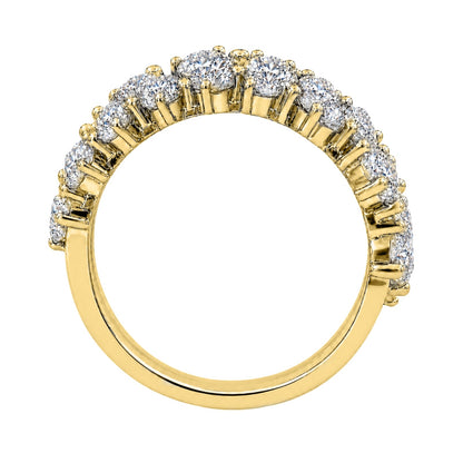 3 ct. T.W. Lab-Grown Diamond Round Statement Engagement Ring in Sterling Silver or 14K Gold over Silver