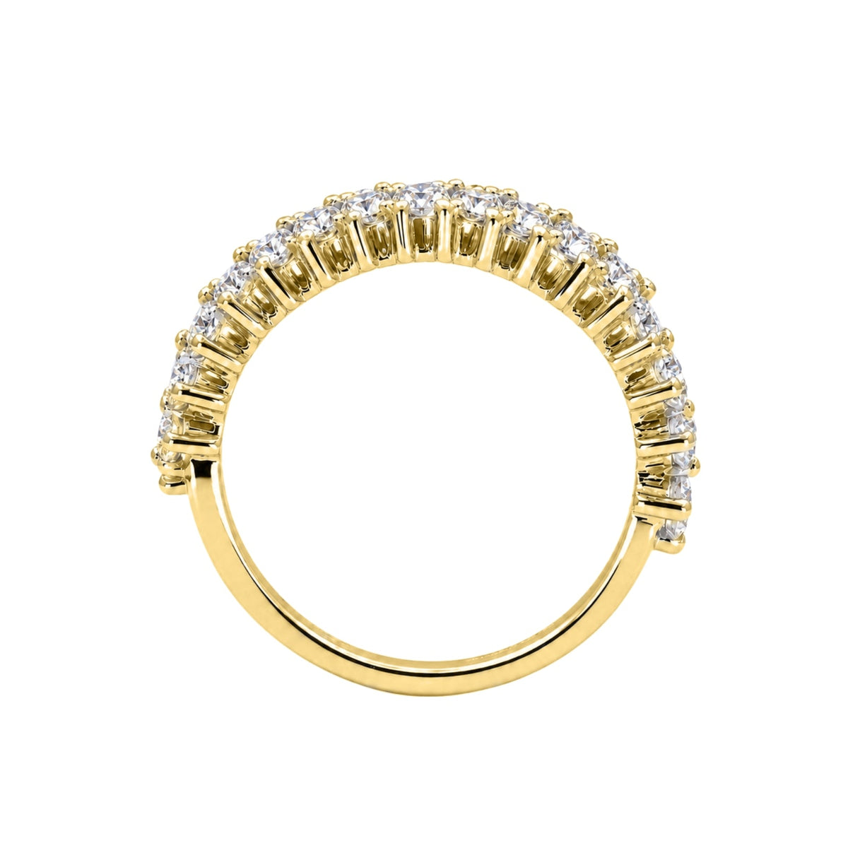 2 ct. T.W. Lab-Grown Diamond Round Statement Engagement Ring in Sterling Silver or 14K Gold over Silver