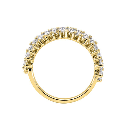 2 ct. T.W. Lab-Grown Diamond Round Statement Engagement Ring in Sterling Silver or 14K Gold over Silver
