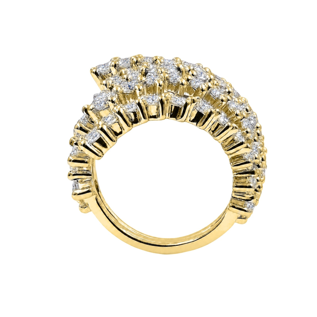 3 ct. T.W. Lab-Grown Diamond Round Statement Engagement Ring in Sterling Silver or 14K Gold over Silver