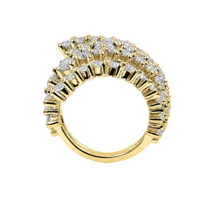 3 ct. T.W. Lab-Grown Diamond Round Statement Engagement Ring in Sterling Silver or 14K Gold over Silver