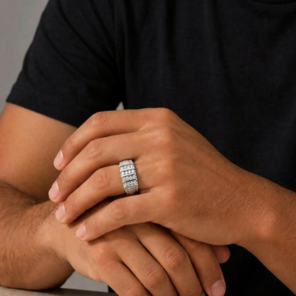 1 ct. T.W. Lab-Grown Diamond Round Engagement Ring in Sterling Silver or 14K Gold over Silver